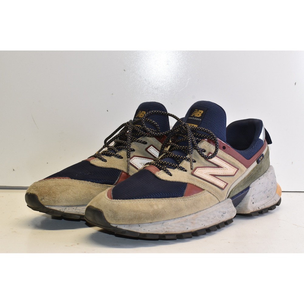 New Balance 574 Sport V2 Sport Sneakers Tan Navy Mens 11 MS574LTA Suede Mesh - Picture 6 of 8
